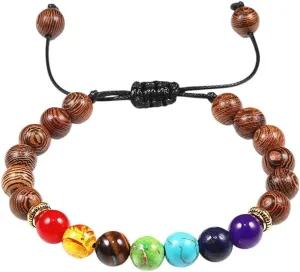 New 2026 Unisex Natural Stone Tiger Eye 7 Bracelets&bangles Yoga Balance Beads Buddha Prayer Elastic Bracelet Men Pulseira Masculina Jewelry Fashion Accessories Creative For Women And Men Men