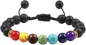New 2026 Unisex Natural Stone Tiger Eye 7 Bracelets&Bangles Yoga Balance Beads Buddha Prayer Elastic Bracelet Men Pulseira Masculina Jewelry Fashion Trendy Accessories Creative Gift For Women And Men