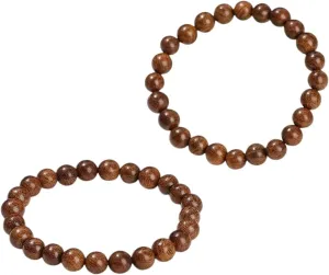New 2026 Unisex Natural Wooden Bead Golden Silk Sandalwood Prayer Bracelet Women Men Vintage Handmade Stretch Yoga Meditation Bangles Jewerly Decoration Jewelry Luxury Trendy Best For Gift And