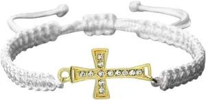 New 2026 Unisex Red Color Thread Crystal Cross Pendant Bracelet Prayer Jesus Meditation Couple Bangles Chain Jewelry Gift With For You Accessories Trendy Creative For Women And Men