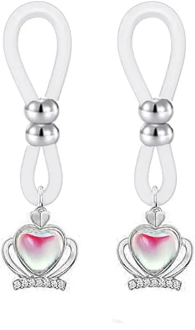 Non Piercing Nipple Rings - Adjustable Body Chains, Fake Nipple Jewelry for Women