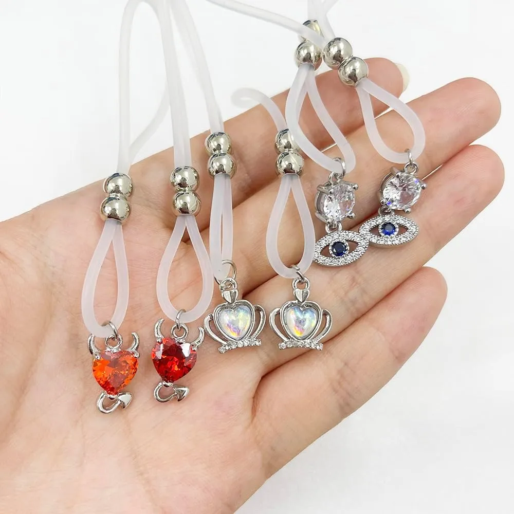 Non Piercing Nipple Rings - Adjustable Body Chains, Fake Nipple Jewelry for Women