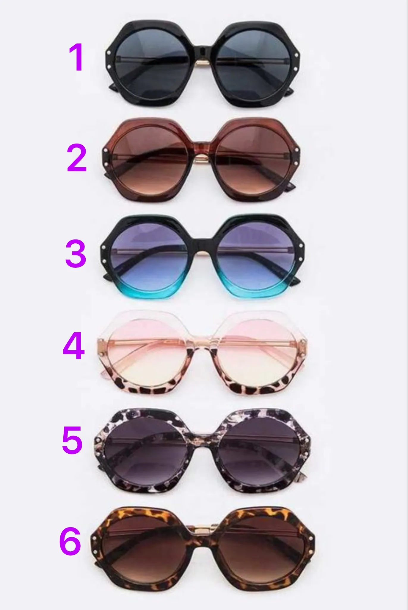 Oversize Round Sunny Days Sunglasses