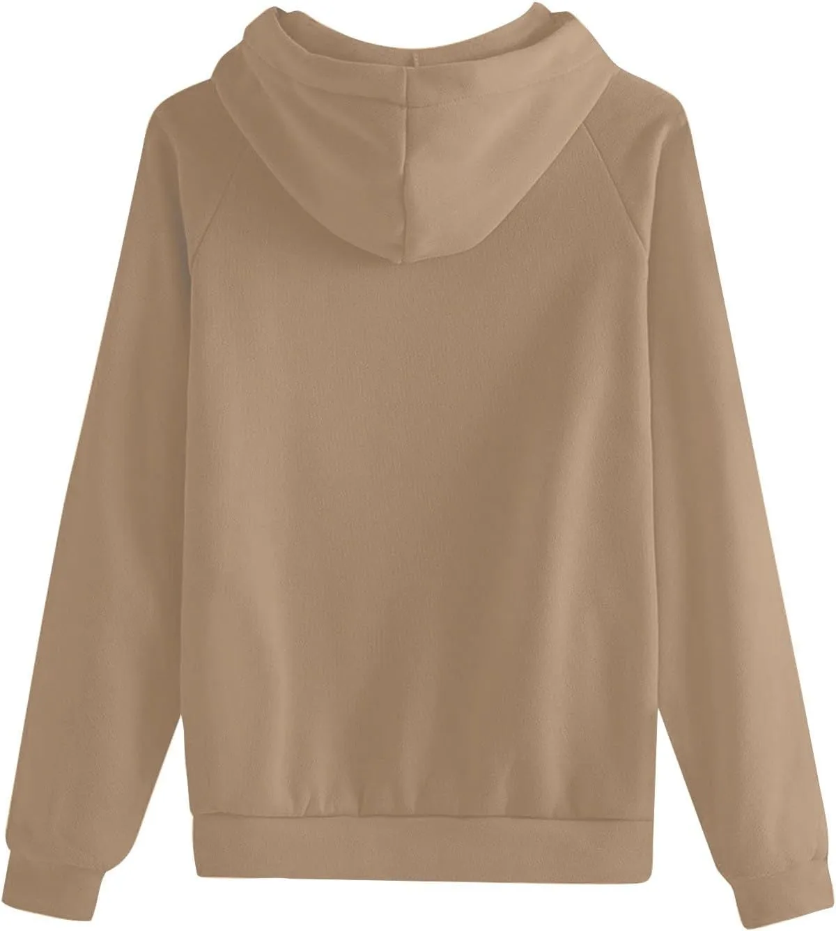 Oversized Hoodies for Women Trendy Drawstring Fleece Plain Comfy Hoodie Loose Fit Preppy Raglan Hooded Sweatshirt
