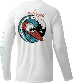 Palmyth Fishing Shirts for Men Long Sleeve Sun Protection Shirts UV UPF 50  T-Shirt Quick Dry