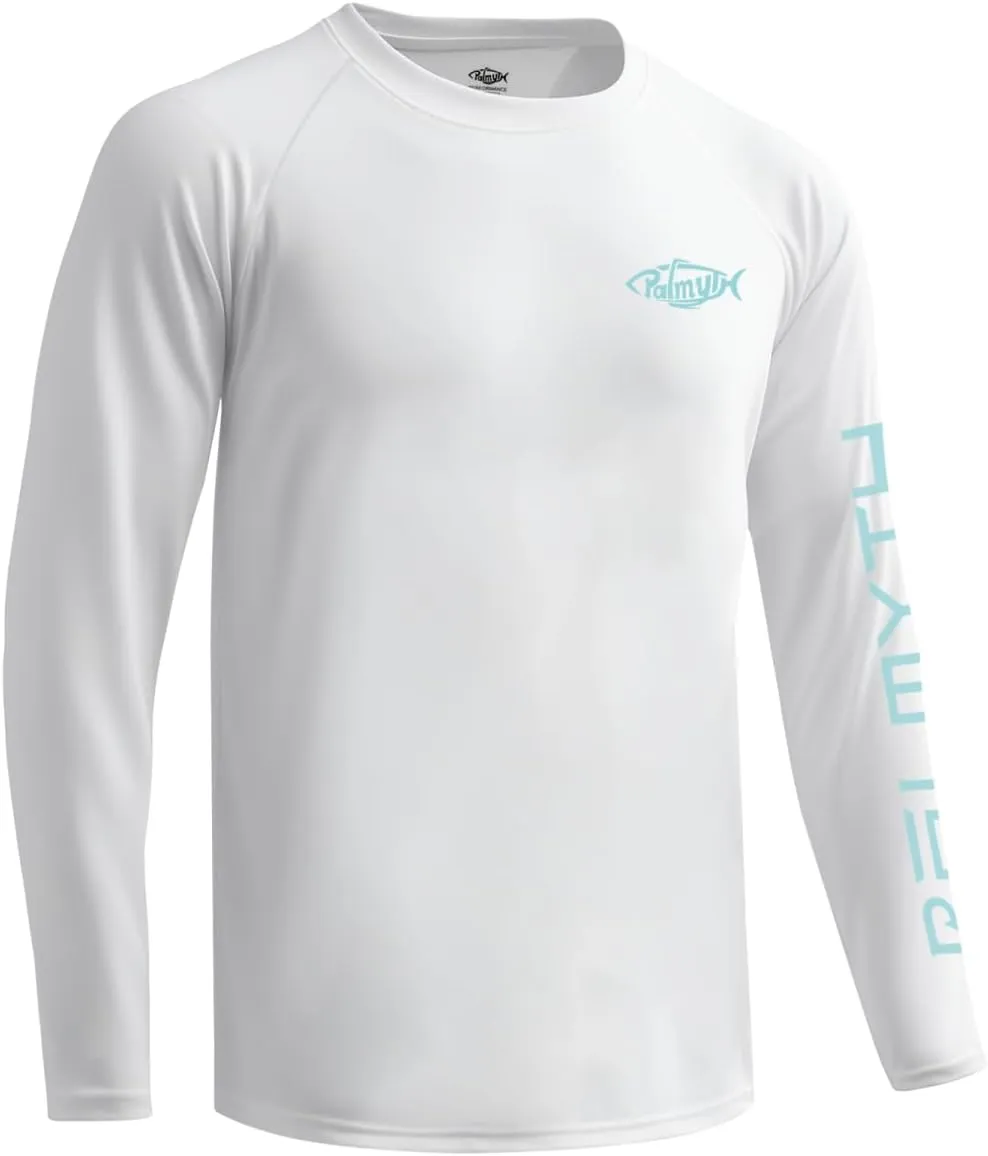Palmyth Fishing Shirts for Men Long Sleeve Sun Protection Shirts UV UPF 50  T-Shirt Quick Dry