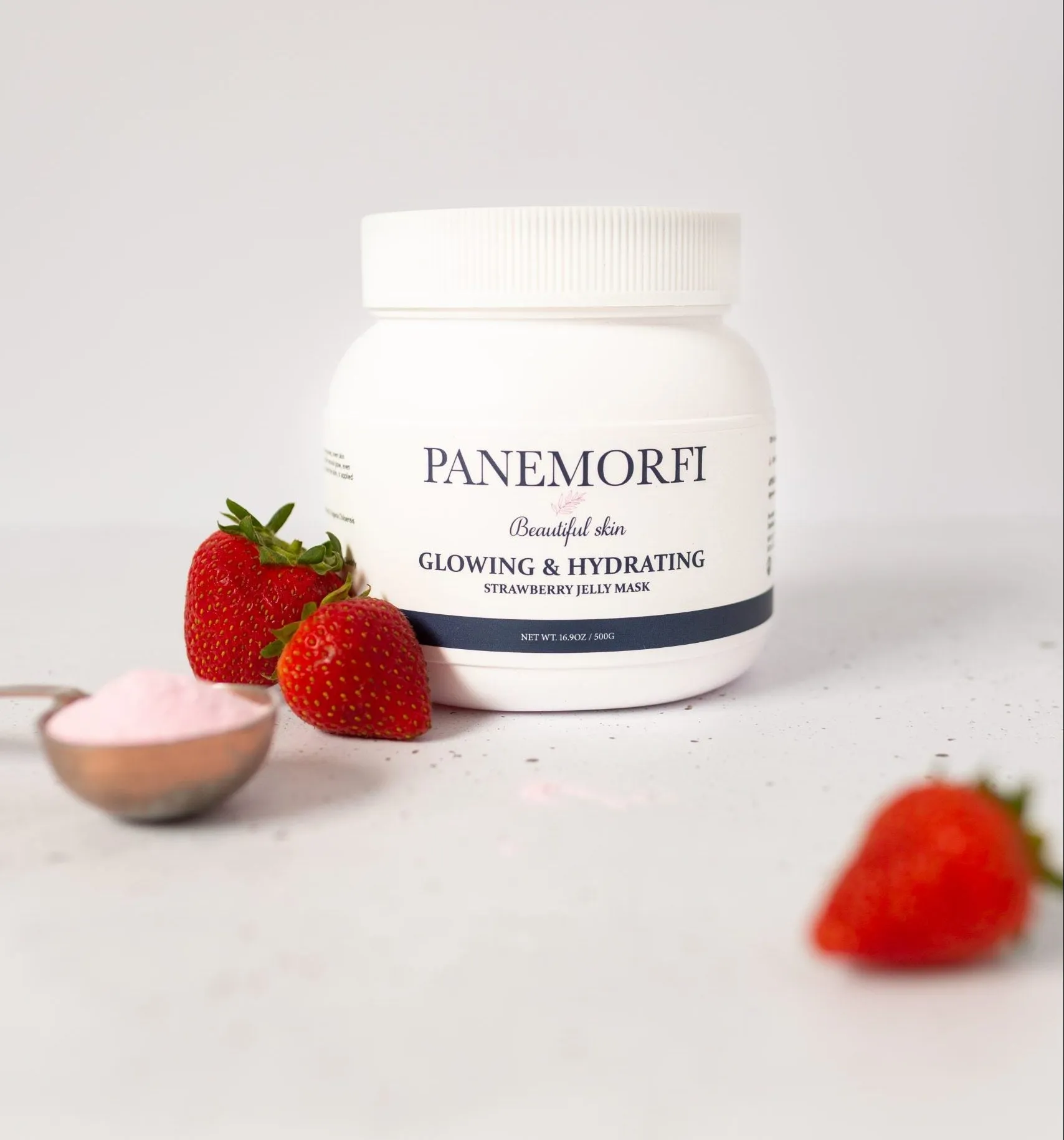 PANEMORFI - Glowing & Hydrating Strawberry Jelly Mask, 500g