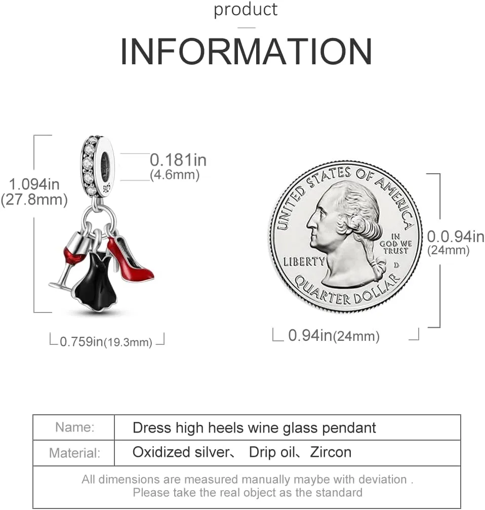 Parmuz 925 Sterling Silver Charm for Bracelet Necklace Dangle Love Mom Ocean travel Butterfly Party Charm Beads Pendants DIY Jewelry for Women