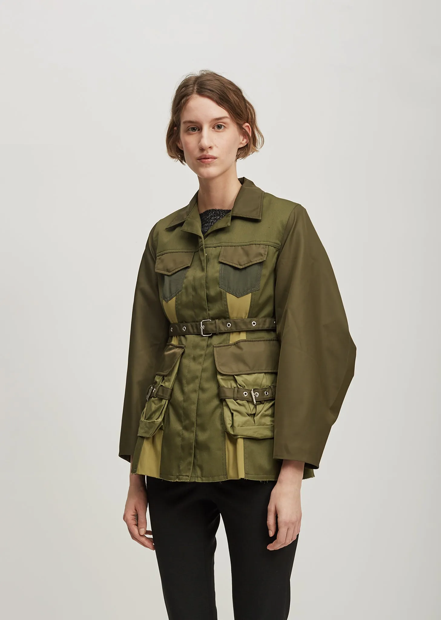 Patchwork Multi Pocket Jacket
