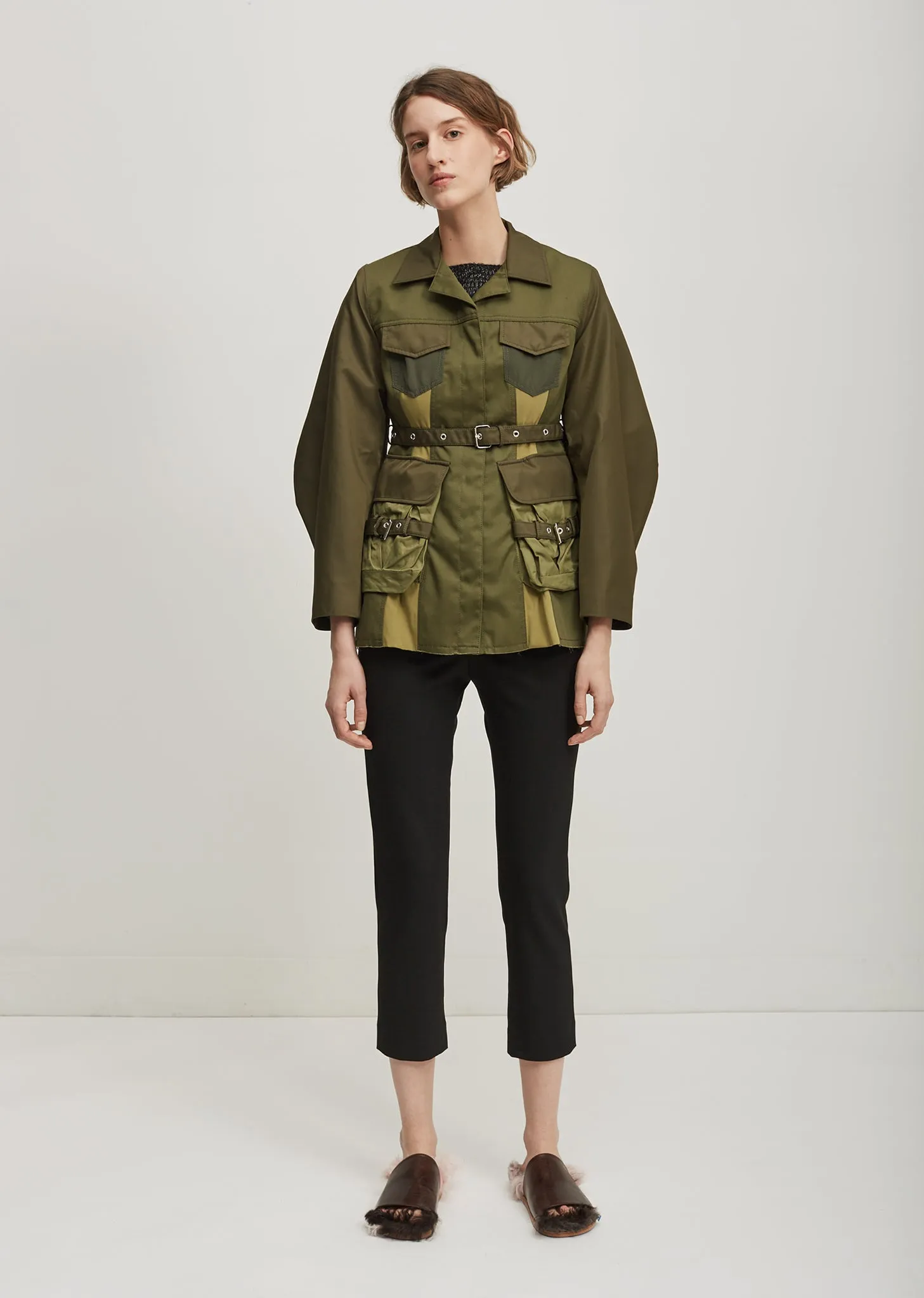 Patchwork Multi Pocket Jacket