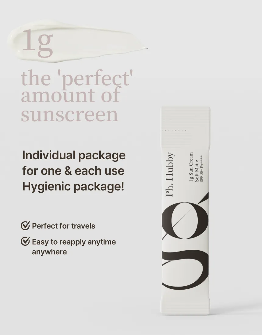 Ph. Hubby 1g Soft Matte Sun Creams Tube Type Whitening SPF50  PA     50ml No White Cast Facial Sunscreens Skincare Sunblock UV Face Body Neck