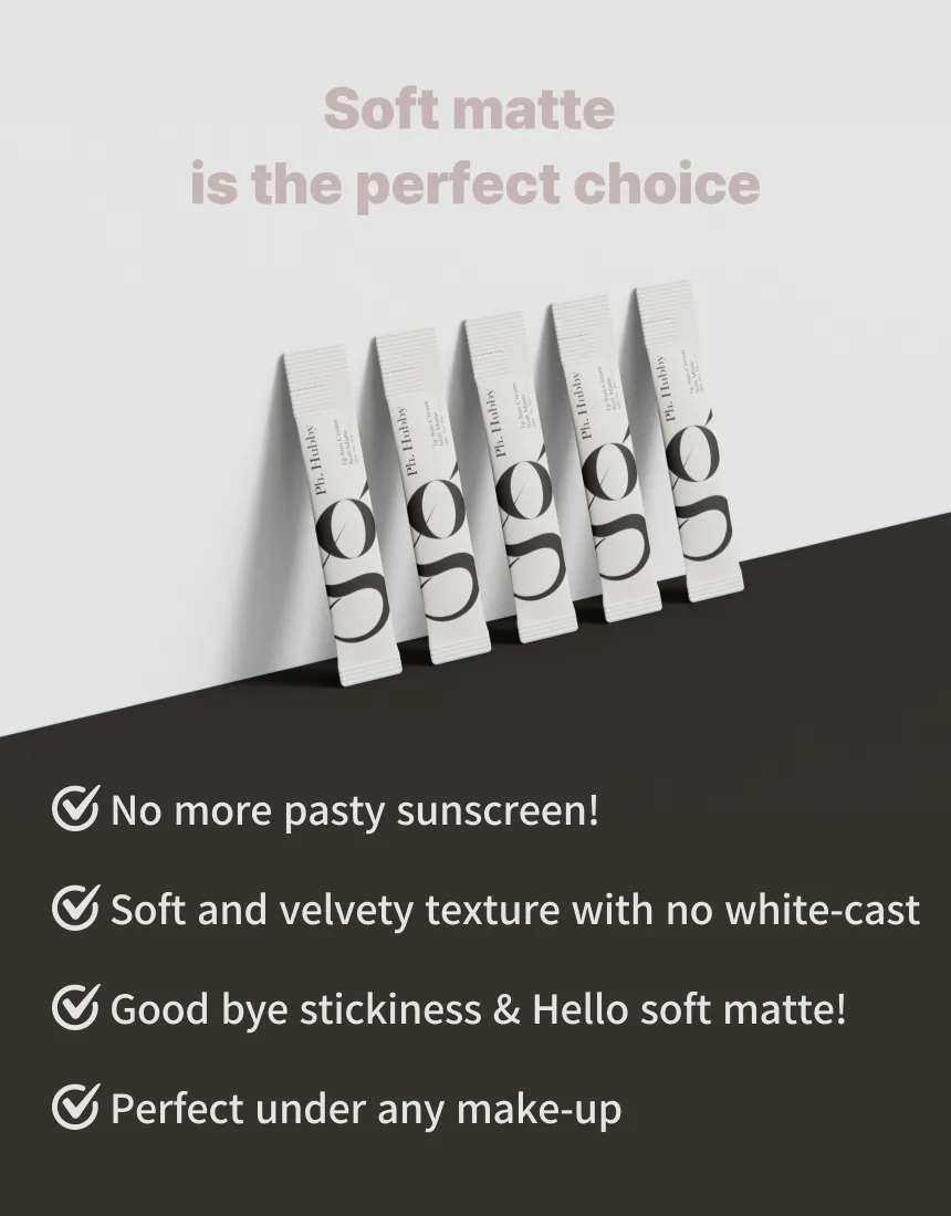 Ph. Hubby 1g Soft Matte Sun Creams Tube Type Whitening SPF50  PA     50ml No White Cast Facial Sunscreens Skincare Sunblock UV Face Body Neck