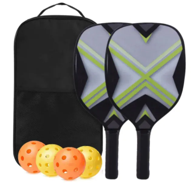 Pickleball Paddles Set with 4 Balls