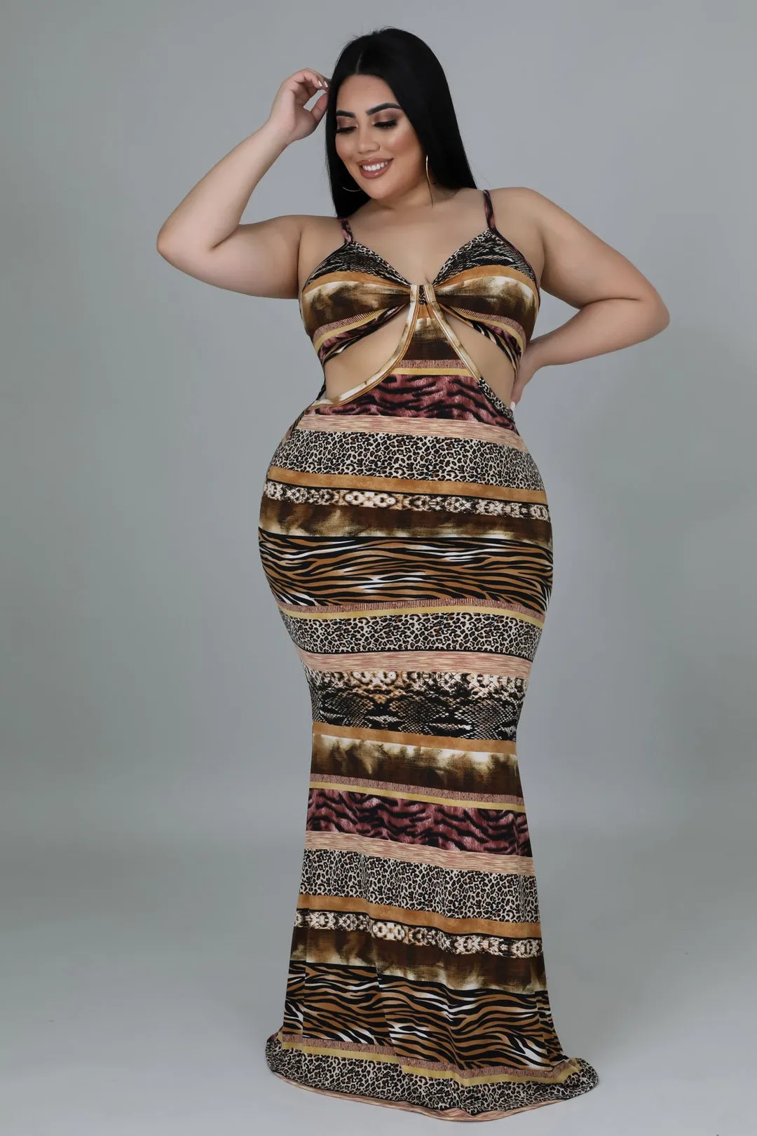Plus Size Jungle Vibe Dress