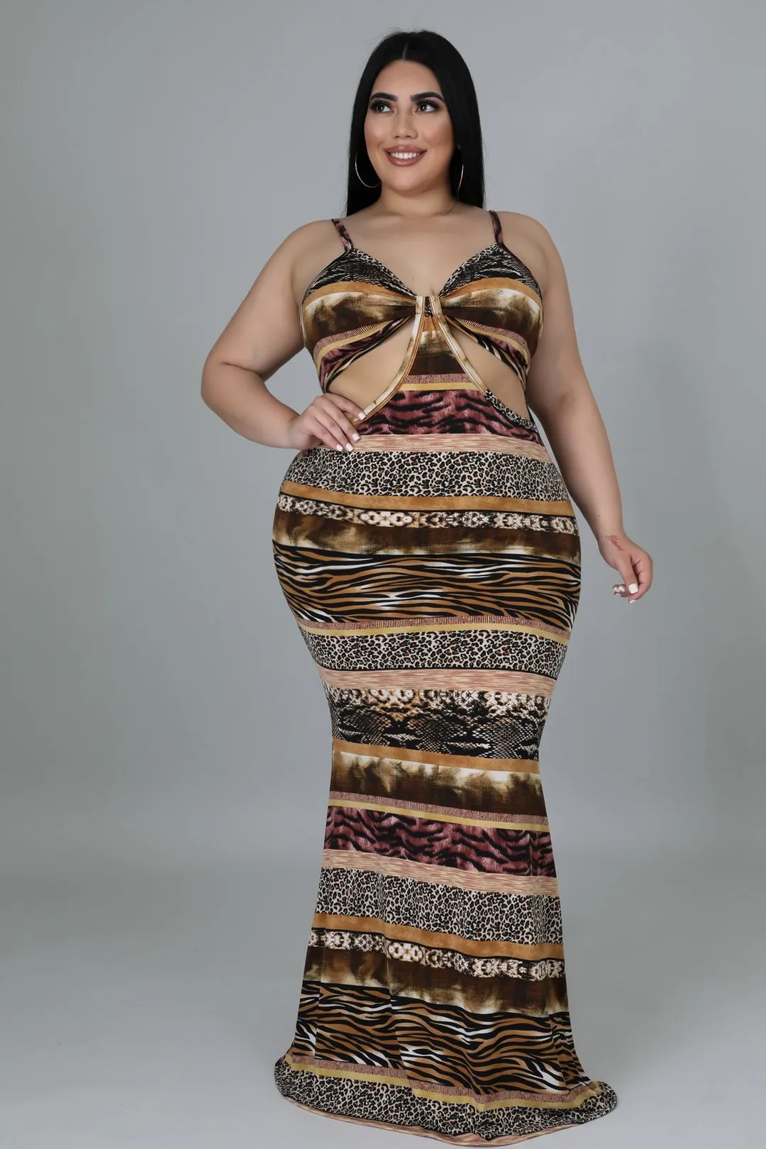 Plus Size Jungle Vibe Dress