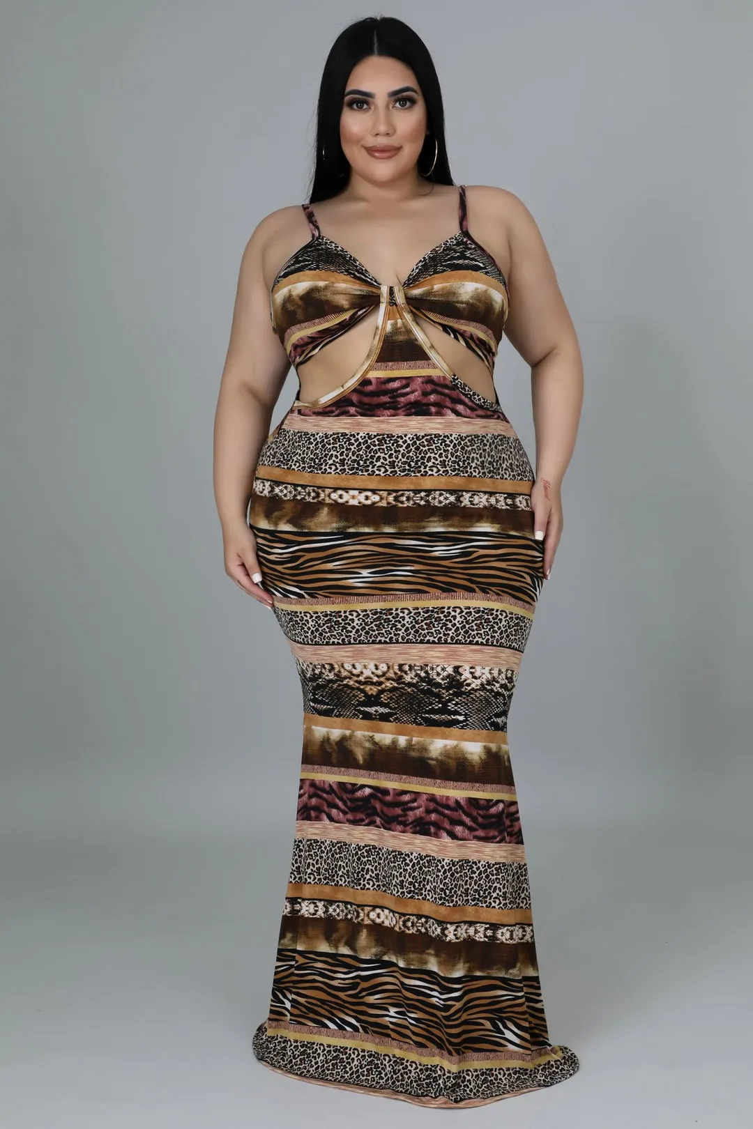 Plus Size Jungle Vibe Dress