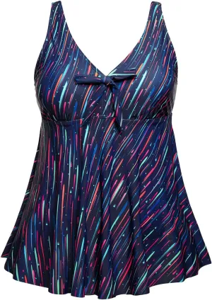 Plus Size Tankini Tops for Women Only - Flowy Bathing Suits Tops Modest Swimsuit No Bottom