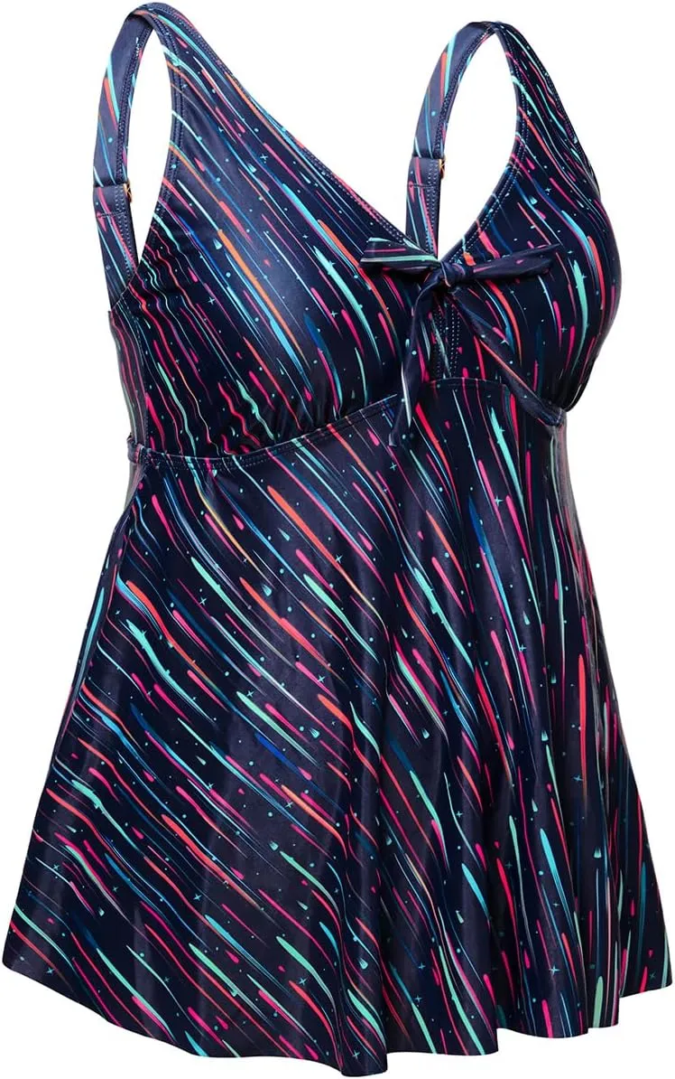 Plus Size Tankini Tops for Women Only - Flowy Bathing Suits Tops Modest Swimsuit No Bottom