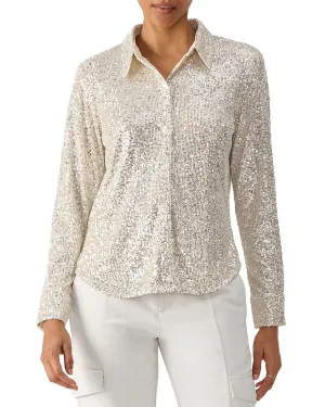 Radiant Sequin Top - Champagne