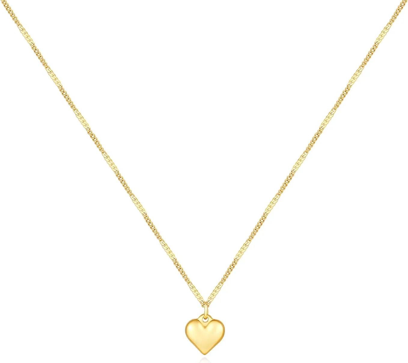 Raelyn&Bev. L'Amour Collection Jewelery,Heart Pendant Necklace,Choker Necklaces For Women, Girls with Polishing Cloth and Velvet Drawstring Bag