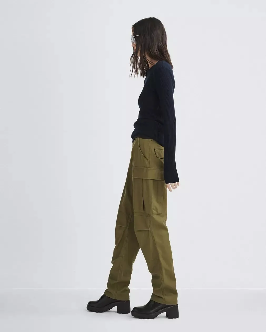 Rag & Bone Audrina Wool Crew - Navy