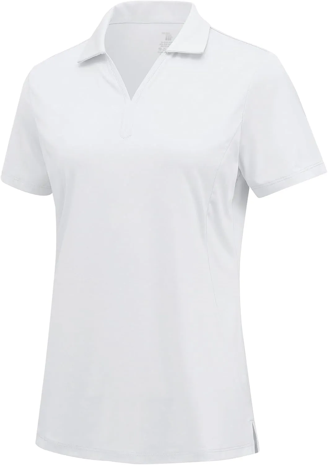 Rdruko Women's Golf Polo Shirts Dry Fit Collared Tennis Casual Work Shirts V Neck Moisture Wicking Short Sleeve
