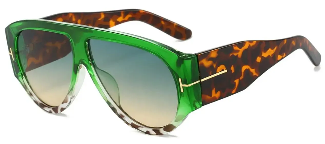 Retro Tortoiseshell Pilot Sunglasses