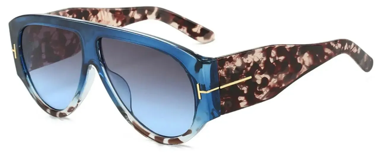 Retro Tortoiseshell Pilot Sunglasses