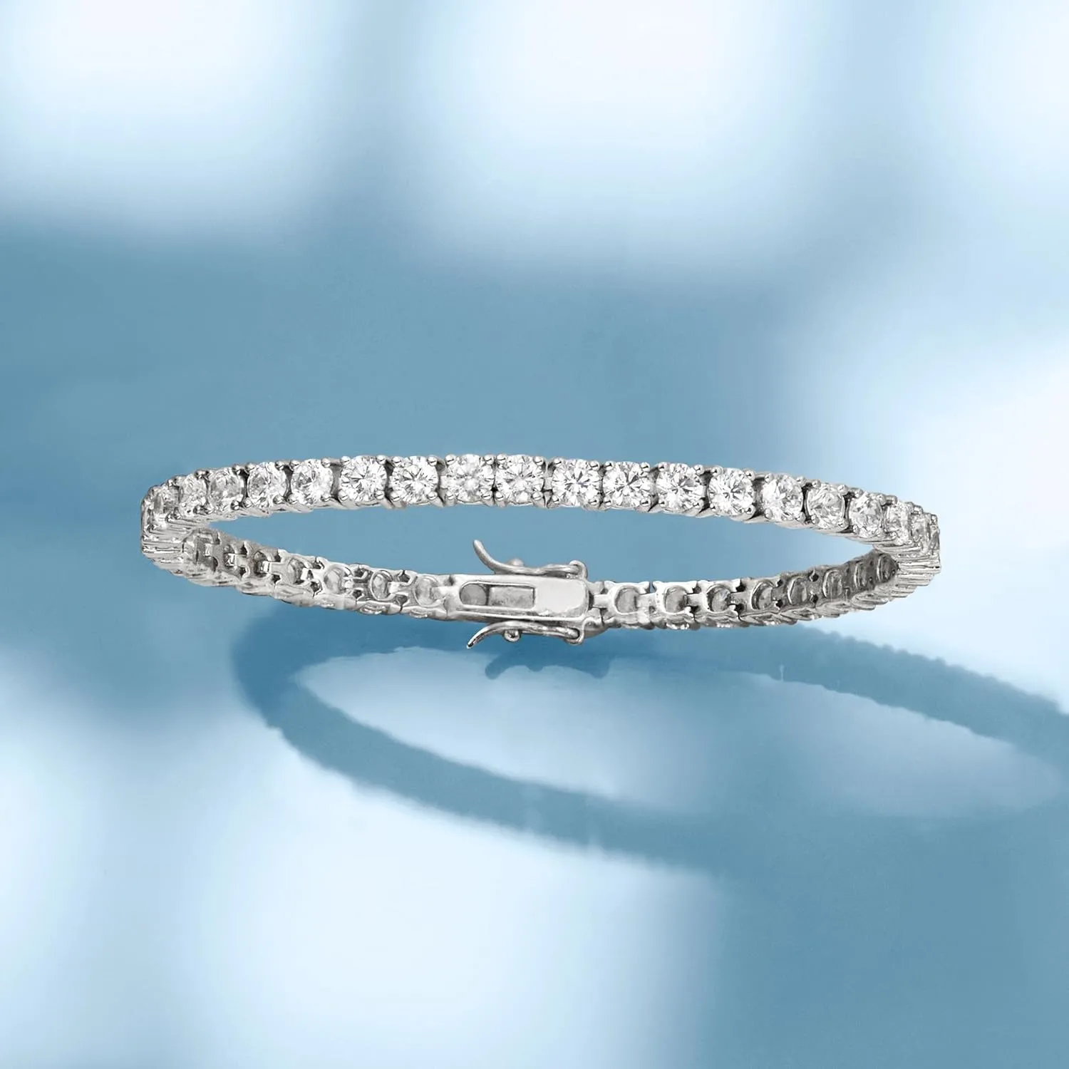 Ross-Simons 10.00 ct. t.w. CZ Tennis Bracelet in Sterling Silver
