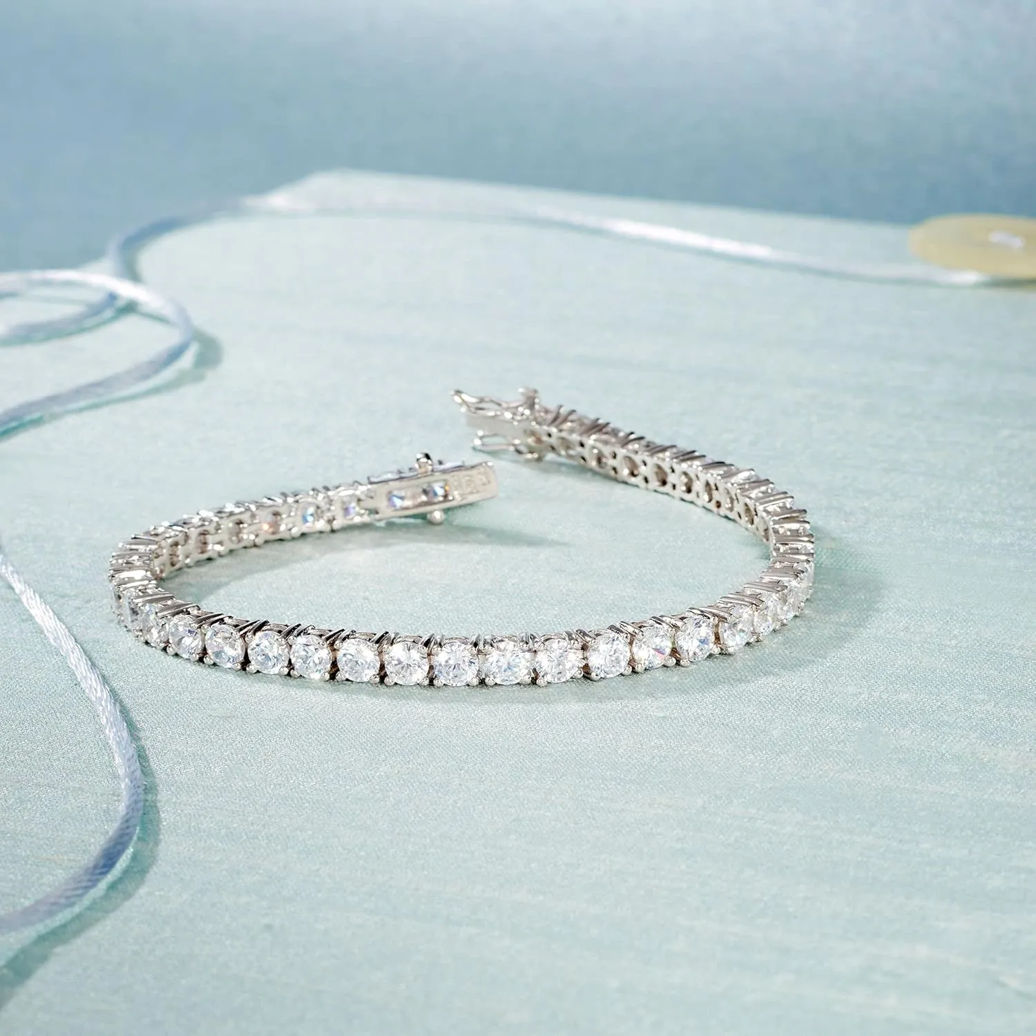 Ross-Simons 10.00 ct. t.w. CZ Tennis Bracelet in Sterling Silver