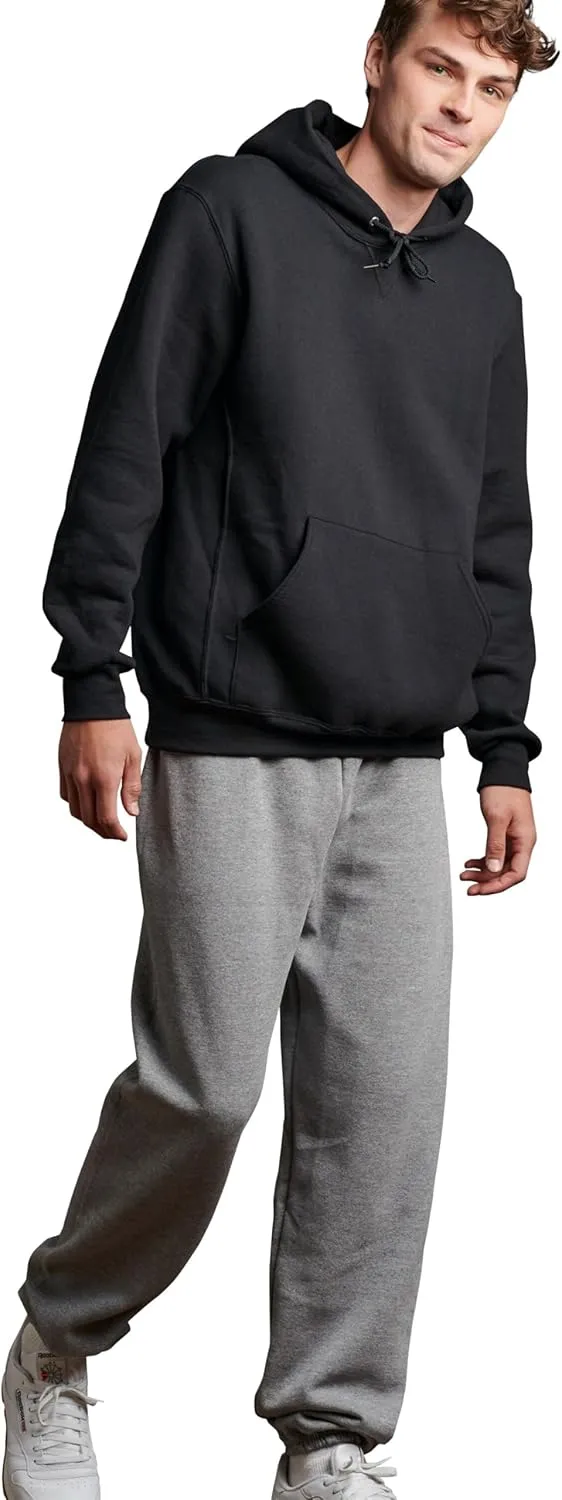 Russell Athletic Men's Dri Power Fleece Elastic Bottom Sweatpants, Relaxed Fit, Moisture Wicking, with or Without Pockets