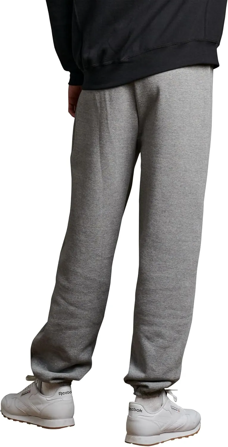 Russell Athletic Men's Dri Power Fleece Elastic Bottom Sweatpants, Relaxed Fit, Moisture Wicking, with or Without Pockets