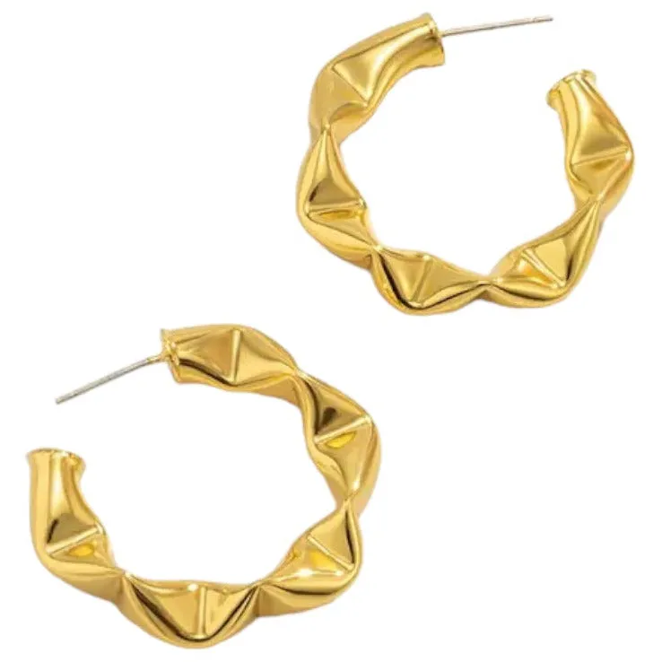 SICILY Gold Statement Earrings