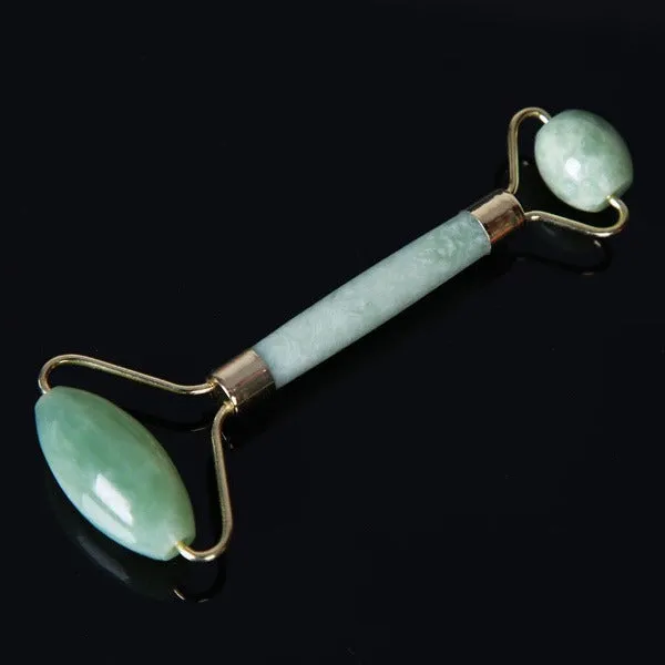 Smooth Facial Roller & Massager Natural Massage Jade Stone
