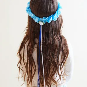 Snow Garland - Silk Headband with Ribbons