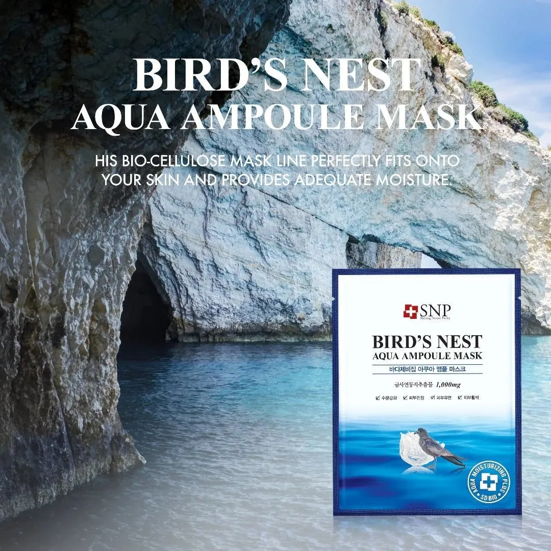 SNP Bird's Nest Aqua Ampoule Facial Mask