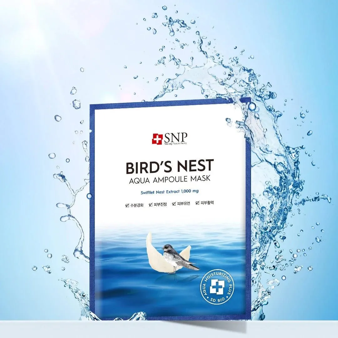 SNP Bird's Nest Aqua Ampoule Facial Mask