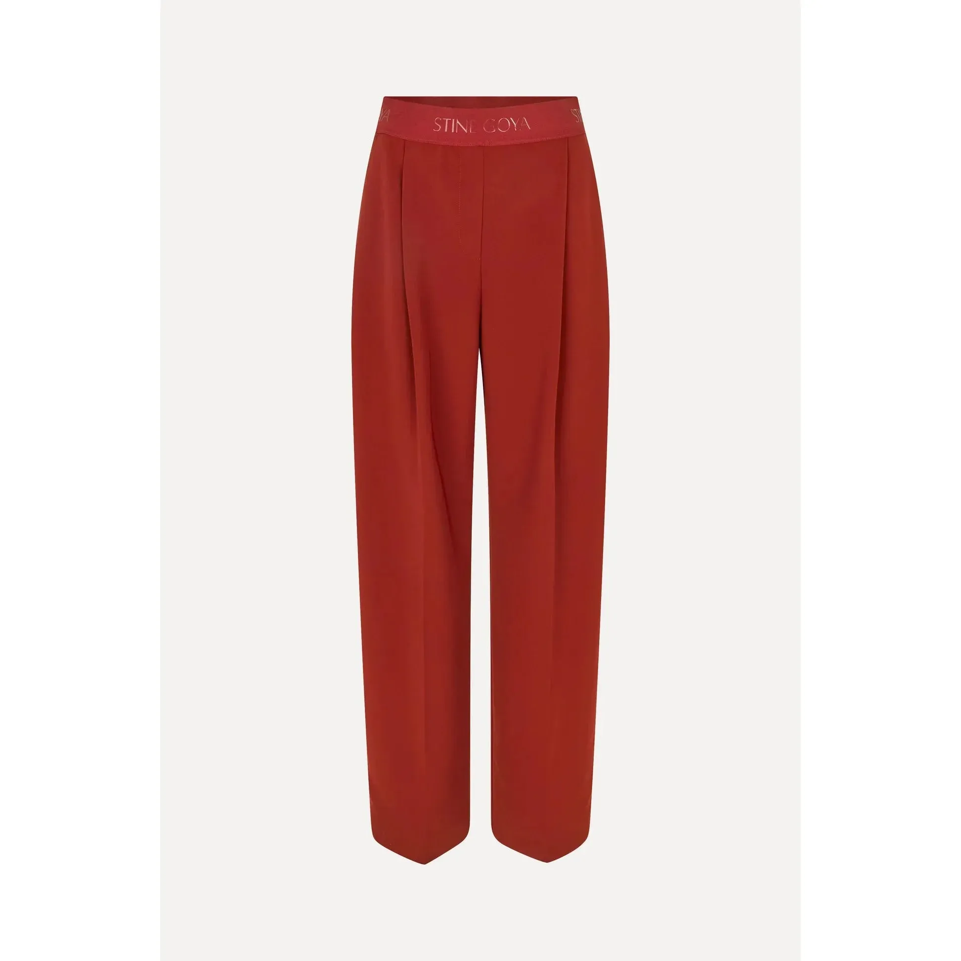 Stine Goya Wide Leg Long Pants in Bordeaux
