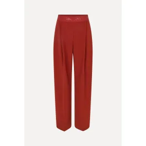 Stine Goya Wide Leg Long Pants in Bordeaux