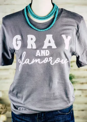 Storm Gray & Glamorous Short Sleeve Graphic Tee