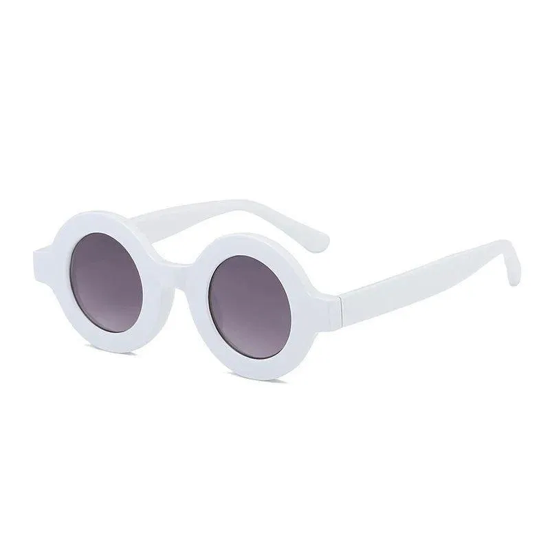 Stylish Retro Round Sunglasses with Anti-Blue Light Protection