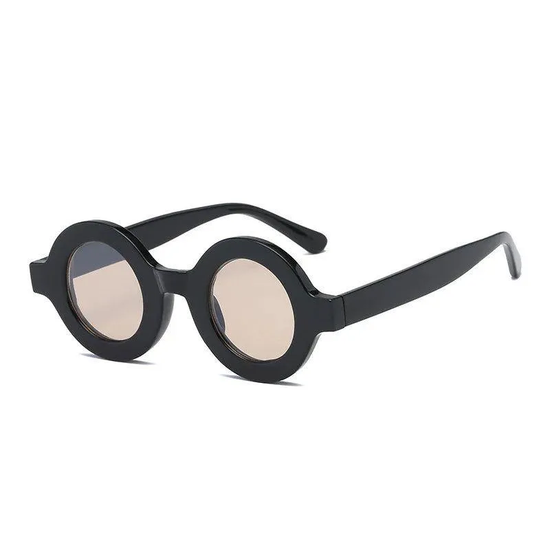 Stylish Retro Round Sunglasses with Anti-Blue Light Protection