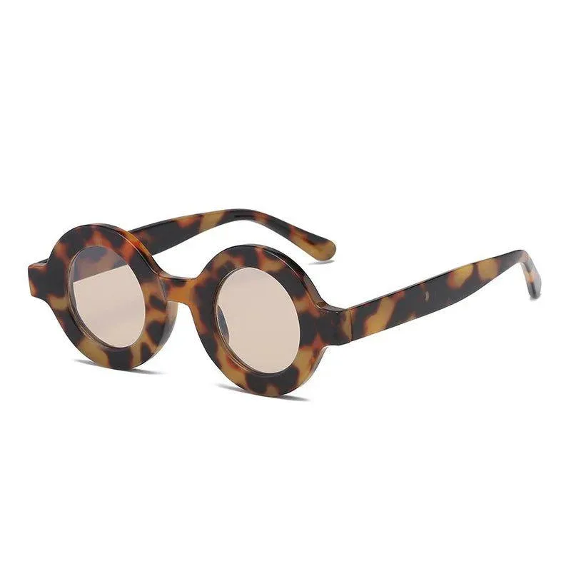 Stylish Retro Round Sunglasses with Anti-Blue Light Protection
