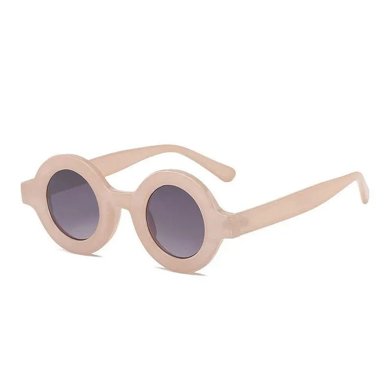 Stylish Retro Round Sunglasses with Anti-Blue Light Protection