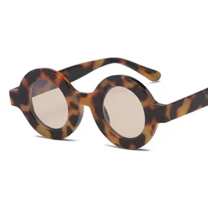 Stylish Retro Round Sunglasses with Anti-Blue Light Protection