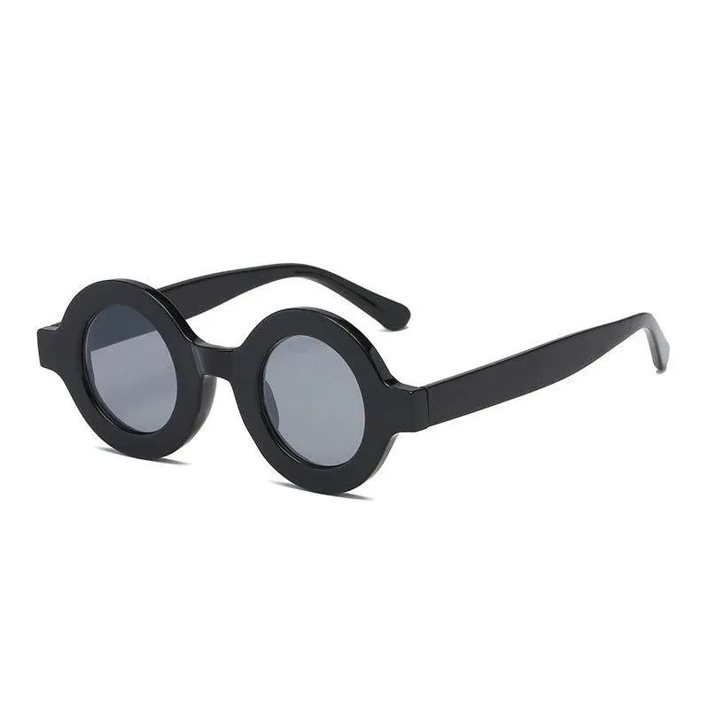 Stylish Retro Round Sunglasses with Anti-Blue Light Protection