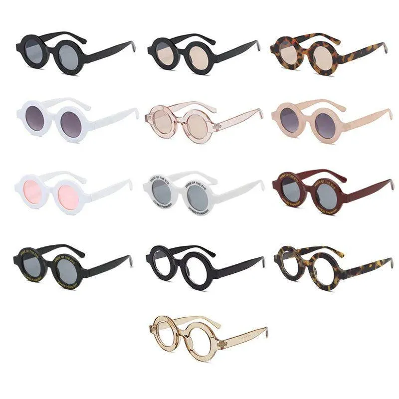 Stylish Retro Round Sunglasses with Anti-Blue Light Protection
