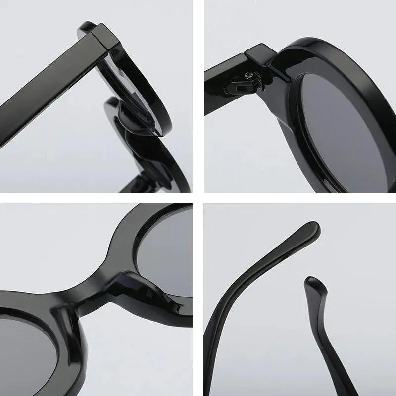Stylish Retro Round Sunglasses with Anti-Blue Light Protection
