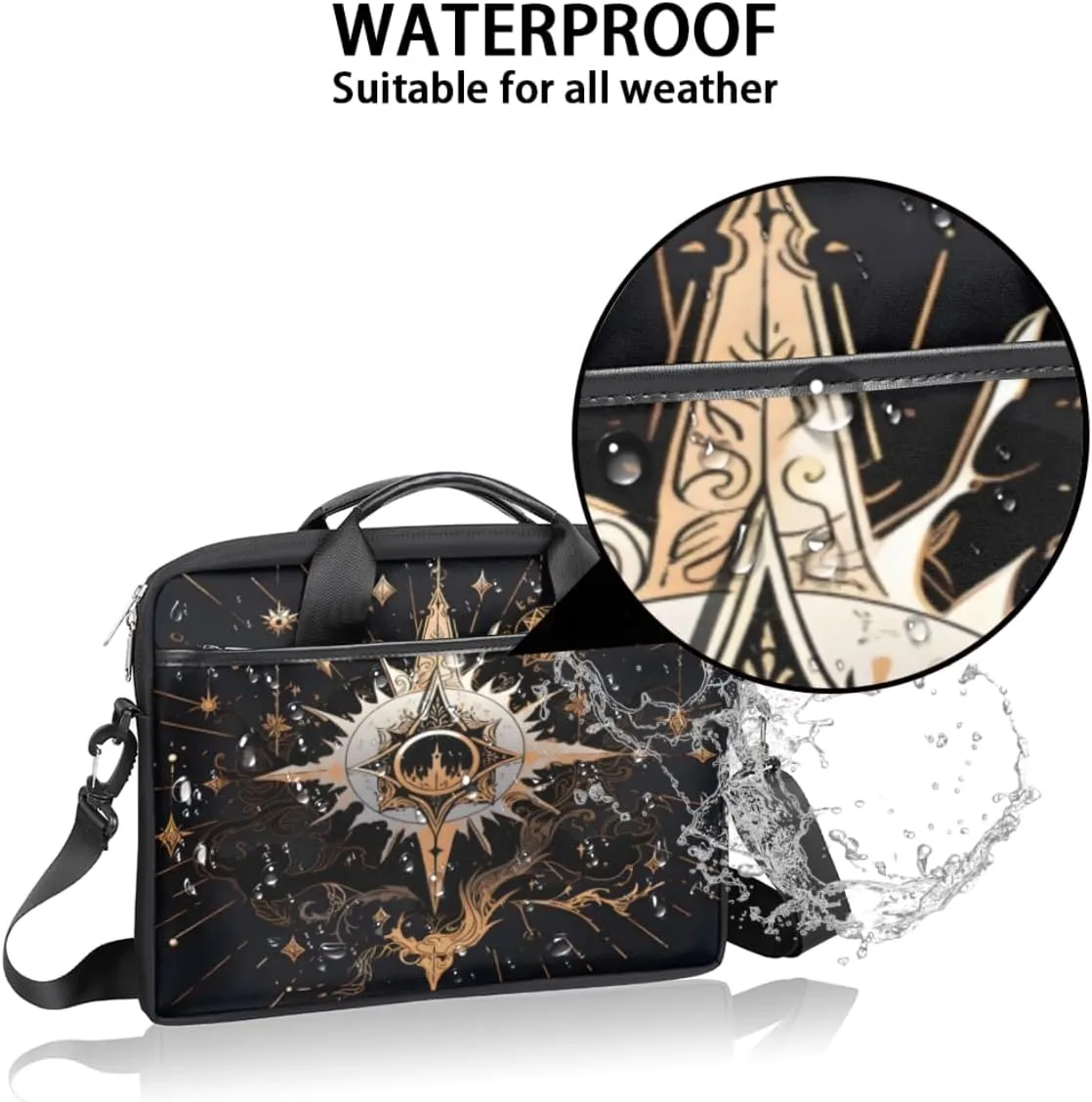 Summer Fun Style Laptop Shoulder Bag for Tablet Computer Notebook Sleeve Messenger Carrying Case Briefcase Tote
