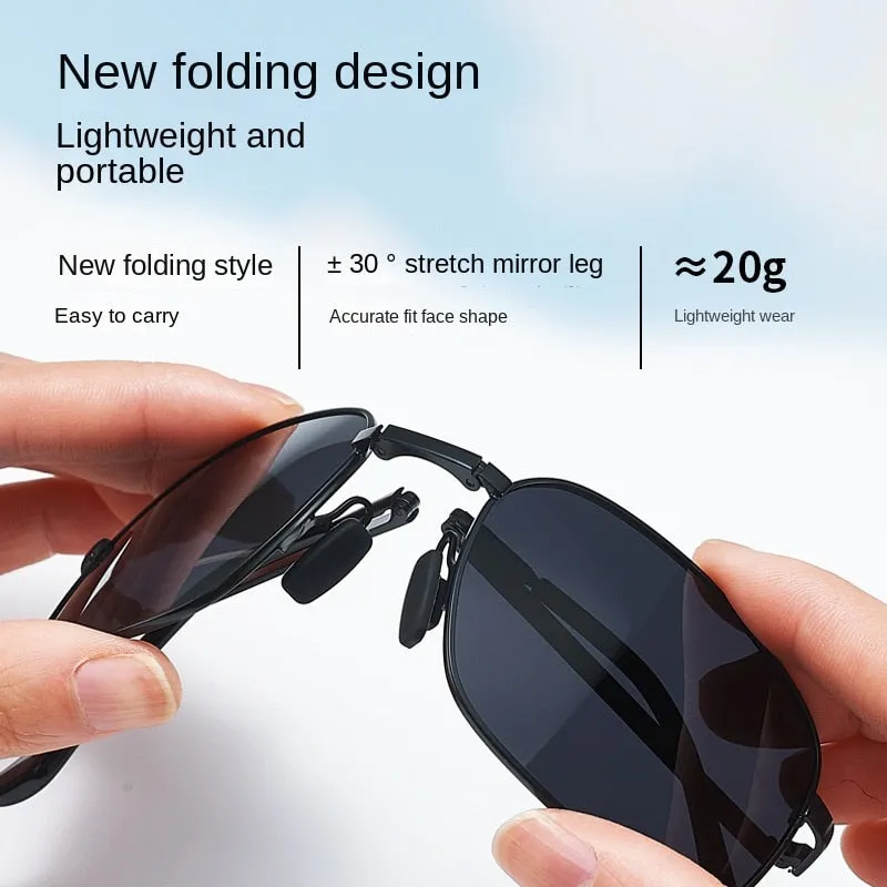 Sunglasses sun Shades Folding Men's and Women's Summer High Grade Protection UV Protection Driving Trendy Polarized unisex